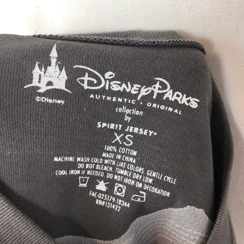 Disney Parks Spirit Jersey XS Gray Rose Gold Sequin Women's Long Sleeve NWT - Picture 4 of 6